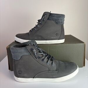 Timberland Women’s Dausette Gray Nubuck High Sneaker Boot Size 9.5, Streetwear